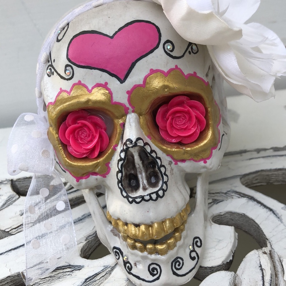 Día de los Muertos skull - Picture 2 of 7